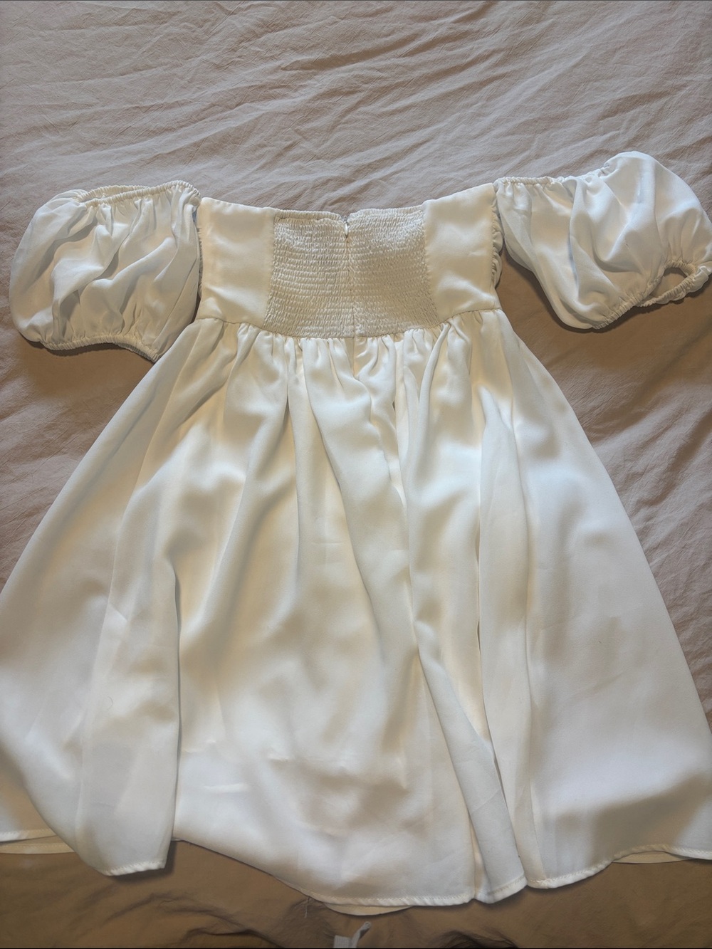 Lulu's White Mini Dress - Picture 4 of 6